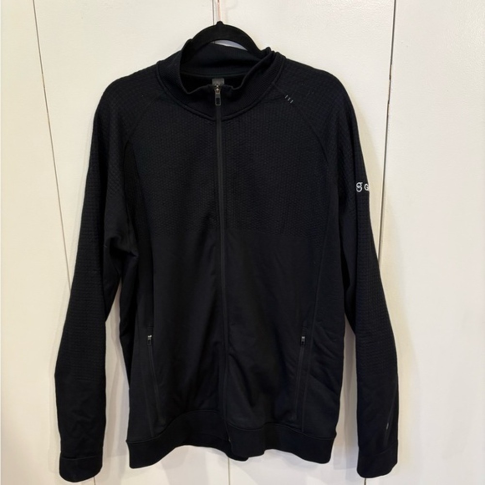 Lululemon Weather Engineered Wool Blend Waffle Zip Up Mens Size XL